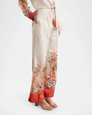 Aqua Blu Australia Lexi Floral Drawstring Pants | Thumbnail 3 Aqua Blu Australia Lexi Floral Drawstring Pants | Thumbnail 3