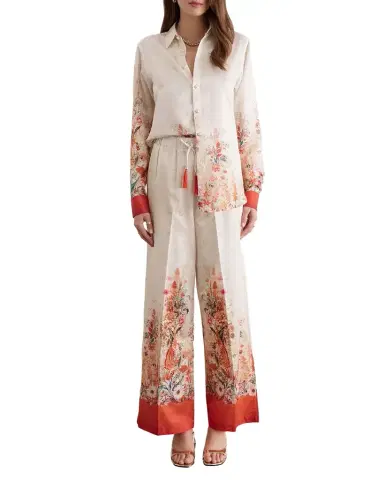 Aqua Blu Australia Lexi Floral Drawstring Pants | Thumbnail 1 Aqua Blu Australia Lexi Floral Drawstring Pants | Thumbnail 1