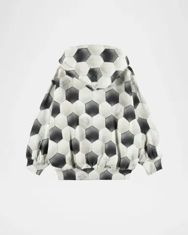 Molo Boy's Mazz Football Noise Cotton Hoodie, Size 4-6 | Thumbnail 2 Molo Boy's Mazz Football Noise Cotton Hoodie, Size 4-6 | Thumbnail 2