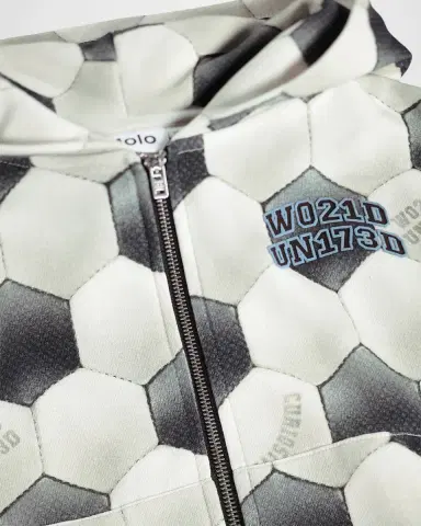 Molo Boy's Mazz Football Noise Cotton Hoodie, Size 4-6 | Thumbnail 3 Molo Boy's Mazz Football Noise Cotton Hoodie, Size 4-6 | Thumbnail 3