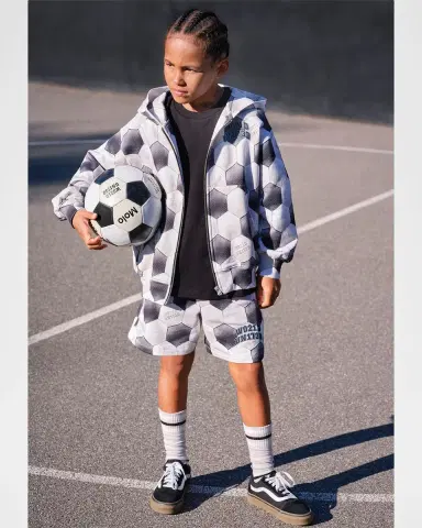 Molo Boy's Mazz Football Noise Cotton Hoodie, Size 4-6 | Thumbnail 5 Molo Boy's Mazz Football Noise Cotton Hoodie, Size 4-6 | Thumbnail 5