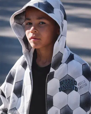 Molo Boy's Mazz Football Noise Cotton Hoodie, Size 4-6 | Thumbnail 6 Molo Boy's Mazz Football Noise Cotton Hoodie, Size 4-6 | Thumbnail 6