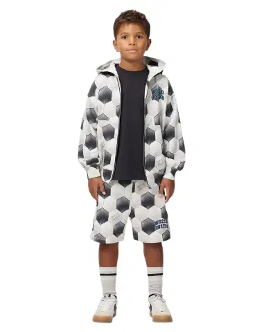Molo Boy's Mazz Football Noise Cotton Hoodie, Size 4-6 | Thumbnail 1 Molo Boy's Mazz Football Noise Cotton Hoodie, Size 4-6 | Thumbnail 1