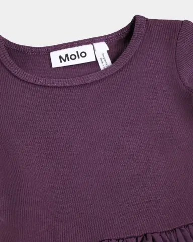 Molo Girl's Candi Long-Sleeve Cotton Dress, Size 6M-2 | Thumbnail 2 Molo Girl's Candi Long-Sleeve Cotton Dress, Size 6M-2 | Thumbnail 2