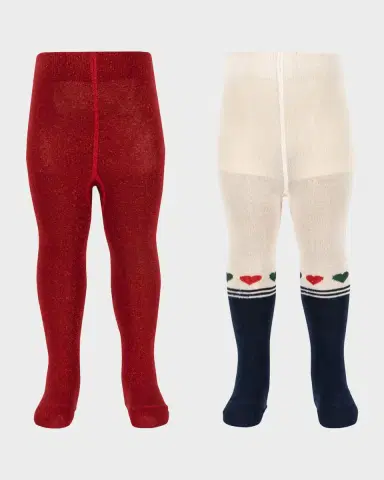 Konges Slojd Kid 's Two-Pack Lurex Cotton Tights, Size 6M-7 | Thumbnail 2 Konges Slojd Kid 's Two-Pack Lurex Cotton Tights, Size 6M-7 | Thumbnail 2
