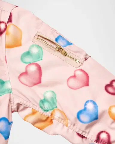 Molo Girl's Hedia Heart Bomber Jacket, Size 4-7 | Thumbnail 6 Molo Girl's Hedia Heart Bomber Jacket, Size 4-7 | Thumbnail 6