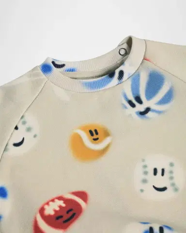 Molo Boy's Disc Organic Cotton Sweatshirt, Size -2 | Thumbnail 2 Molo Boy's Disc Organic Cotton Sweatshirt, Size -2 | Thumbnail 2