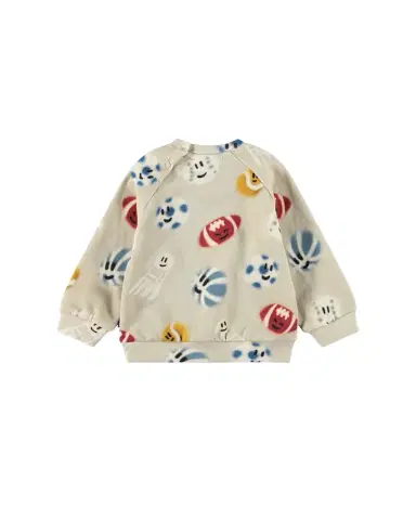 Molo Boy's Disc Organic Cotton Sweatshirt, Size -2 | Thumbnail 1 Molo Boy's Disc Organic Cotton Sweatshirt, Size -2 | Thumbnail 1