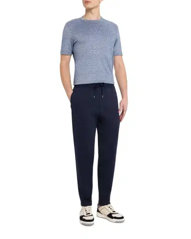 Brunello Cucinelli Men's Cotton Tapered Drawstring Trousers | Thumbnail 1 Brunello Cucinelli Men's Cotton Tapered Drawstring Trousers | Thumbnail 1