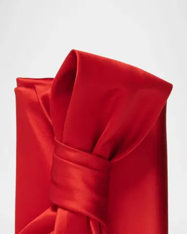 Carolina Herrera Karlita Satin Bow-Front Clutch Bag | Thumbnail 3 Carolina Herrera Karlita Satin Bow-Front Clutch Bag | Thumbnail 3