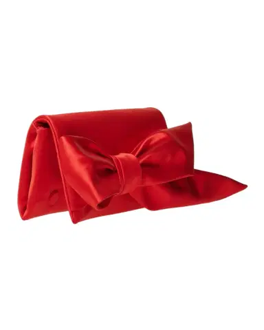 Carolina Herrera Karlita Satin Bow-Front Clutch Bag | Thumbnail 1 Carolina Herrera Karlita Satin Bow-Front Clutch Bag | Thumbnail 1