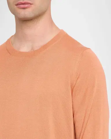Brunello Cucinelli Men's Cashmere Knit Crewneck Sweater | Thumbnail 4 Brunello Cucinelli Men's Cashmere Knit Crewneck Sweater | Thumbnail 4