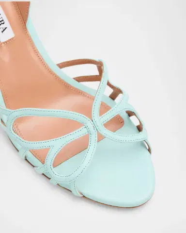 Aquazzura 75mm Hula Leather Slingback Sandals | Thumbnail 5 Aquazzura 75mm Hula Leather Slingback Sandals | Thumbnail 5