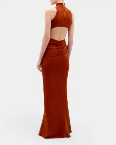 Silvia Tcherassi Frances Embellished Ruched Sleeveless Maxi Dress | Thumbnail 2 Silvia Tcherassi Frances Embellished Ruched Sleeveless Maxi Dress | Thumbnail 2
