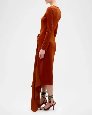 Silvia Tcherassi Ananya Jersey Midi Dress | Thumbnail 2 Silvia Tcherassi Ananya Jersey Midi Dress | Thumbnail 2