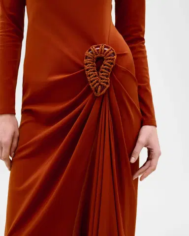 Silvia Tcherassi Ananya Jersey Midi Dress | Thumbnail 3 Silvia Tcherassi Ananya Jersey Midi Dress | Thumbnail 3