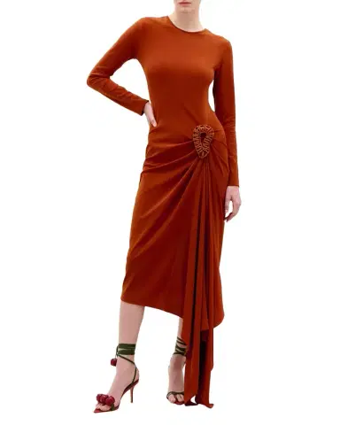 Silvia Tcherassi Ananya Jersey Midi Dress | Thumbnail 1 Silvia Tcherassi Ananya Jersey Midi Dress | Thumbnail 1
