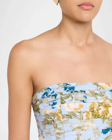 Cara Cara Montreal Floral Strapless Maxi Dress | Thumbnail 4 Cara Cara Montreal Floral Strapless Maxi Dress | Thumbnail 4