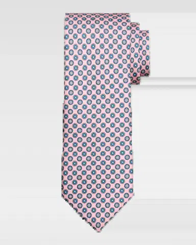 Brioni Men's Micro-Medallion Silk Tie | Thumbnail 2 Brioni Men's Micro-Medallion Silk Tie | Thumbnail 2