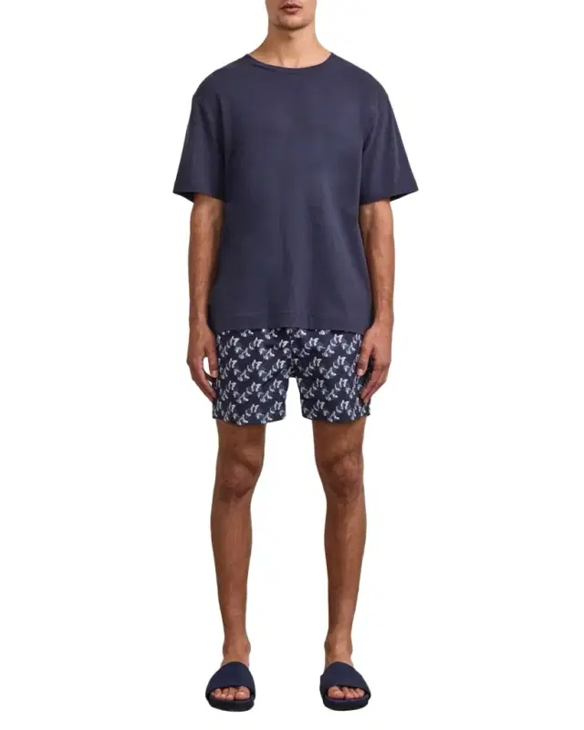 Men 's Dinis Cotton and Linen Crewneck T-Shirt Men 's Dinis Cotton and Linen Crewneck T-Shirt