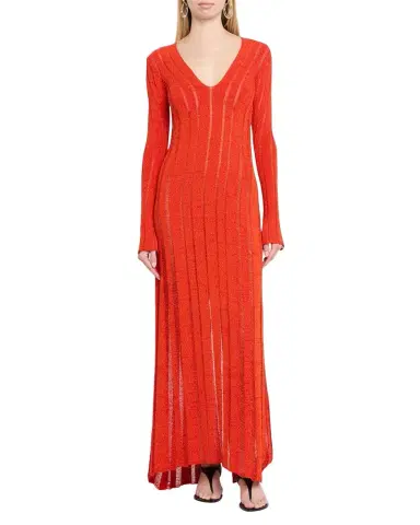 Proenza Schouler Maelle Maxi Dress in Sheer Viscose | Thumbnail 1 Proenza Schouler Maelle Maxi Dress in Sheer Viscose | Thumbnail 1
