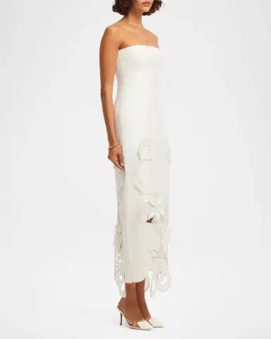 LEO LIN Rayna Applique Bustier Maxi Dress | Thumbnail 5 LEO LIN Rayna Applique Bustier Maxi Dress | Thumbnail 5