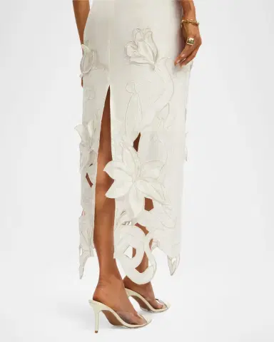 LEO LIN Rayna Applique Bustier Maxi Dress | Thumbnail 6 LEO LIN Rayna Applique Bustier Maxi Dress | Thumbnail 6