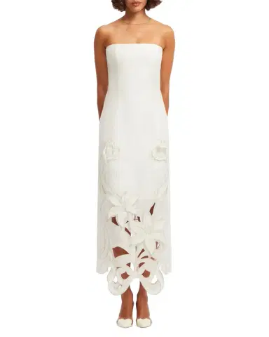 LEO LIN Rayna Applique Bustier Maxi Dress | Thumbnail 1 LEO LIN Rayna Applique Bustier Maxi Dress | Thumbnail 1