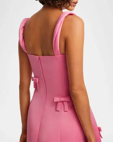 LEO LIN Beatrice Bow Midi Dress | Thumbnail 4 LEO LIN Beatrice Bow Midi Dress | Thumbnail 4
