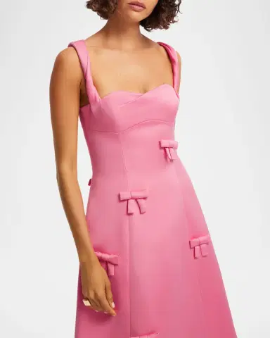 LEO LIN Beatrice Bow Midi Dress | Thumbnail 6 LEO LIN Beatrice Bow Midi Dress | Thumbnail 6