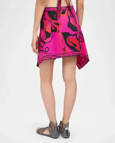 Pucci Orchidee Silk Twill Mini Skirt | Thumbnail 2 Pucci Orchidee Silk Twill Mini Skirt | Thumbnail 2