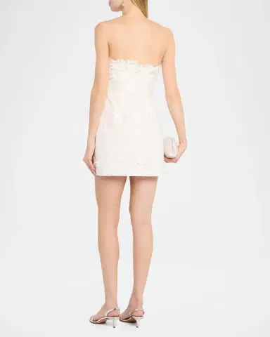 As It May Nerida Strapless Floral Applique Mini Dress | Thumbnail 2 As It May Nerida Strapless Floral Applique Mini Dress | Thumbnail 2