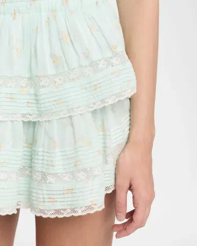 LoveShackFancy Floral Ruffle Mini Skirt | Thumbnail 4 LoveShackFancy Floral Ruffle Mini Skirt | Thumbnail 4