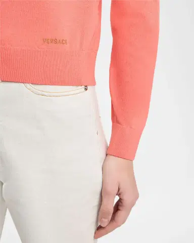 Versace Fine Wool Cardigan | Thumbnail 4 Versace Fine Wool Cardigan | Thumbnail 4
