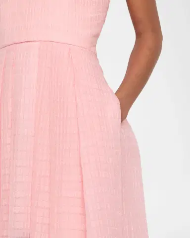 As It May Caliora Strapless Pleated Jacquard Maxi Dress | Thumbnail 4 As It May Caliora Strapless Pleated Jacquard Maxi Dress | Thumbnail 4