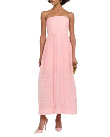 As It May Caliora Strapless Pleated Jacquard Maxi Dress | Thumbnail 1 As It May Caliora Strapless Pleated Jacquard Maxi Dress | Thumbnail 1