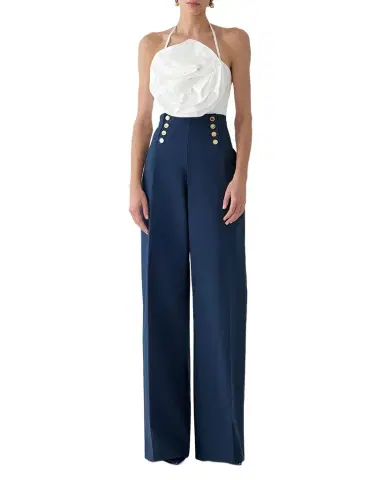 Carolina Herrera Rose Applique Halter Top | Thumbnail 1 Carolina Herrera Rose Applique Halter Top | Thumbnail 1
