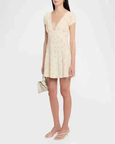 LoveShackFancy Yasmin Floral Mini Dress | Thumbnail 3 LoveShackFancy Yasmin Floral Mini Dress | Thumbnail 3