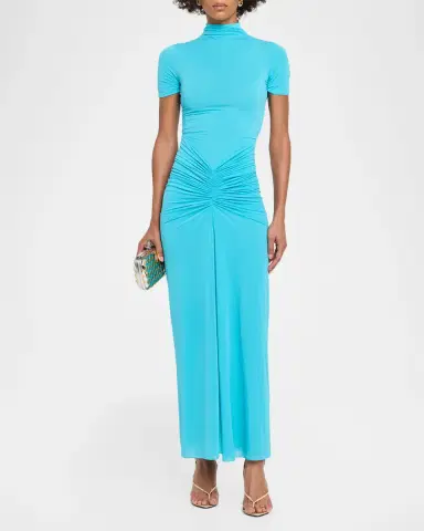 Ronny Kobo Enid Ruched Tissue Jersey Maxi Dress | Thumbnail 2 Ronny Kobo Enid Ruched Tissue Jersey Maxi Dress | Thumbnail 2