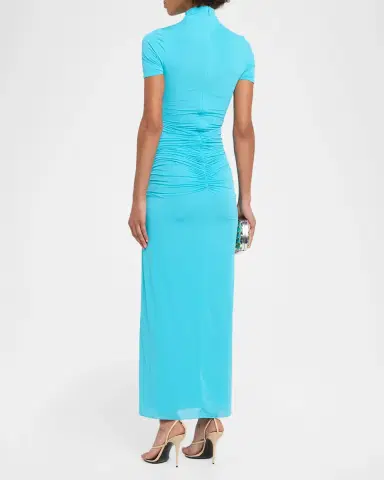 Ronny Kobo Enid Ruched Tissue Jersey Maxi Dress | Thumbnail 3 Ronny Kobo Enid Ruched Tissue Jersey Maxi Dress | Thumbnail 3