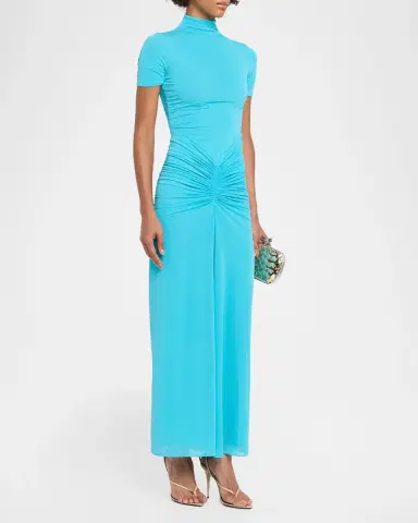 Ronny Kobo Enid Ruched Tissue Jersey Maxi Dress | Thumbnail 4 Ronny Kobo Enid Ruched Tissue Jersey Maxi Dress | Thumbnail 4