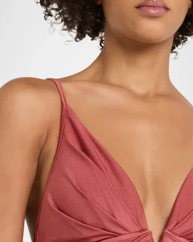 Zimmermann Solstice Tuck Plunge One-Piece Swimsuit | Thumbnail 3 Zimmermann Solstice Tuck Plunge One-Piece Swimsuit | Thumbnail 3