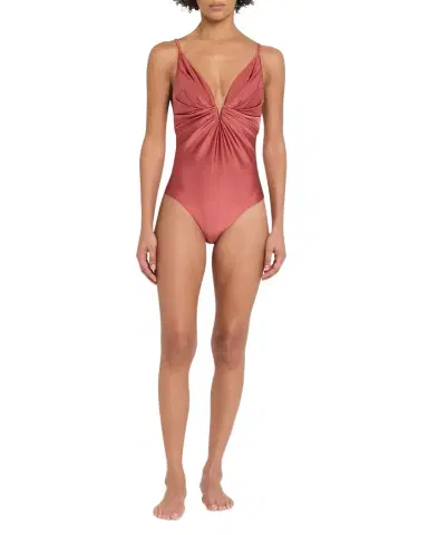 Zimmermann Solstice Tuck Plunge One-Piece Swimsuit | Thumbnail 1 Zimmermann Solstice Tuck Plunge One-Piece Swimsuit | Thumbnail 1