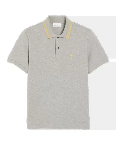 Ami Paris Men's Cotton Ami De Coeur Polo Shirt | Thumbnail 2 Ami Paris Men's Cotton Ami De Coeur Polo Shirt | Thumbnail 2
