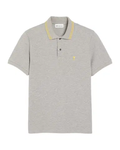 Ami Paris Men's Cotton Ami De Coeur Polo Shirt | Thumbnail 1 Ami Paris Men's Cotton Ami De Coeur Polo Shirt | Thumbnail 1