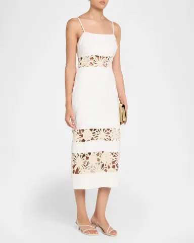 Ramy Brook Aaliyah Floral Cutout Midi Dress | Thumbnail 3 Ramy Brook Aaliyah Floral Cutout Midi Dress | Thumbnail 3