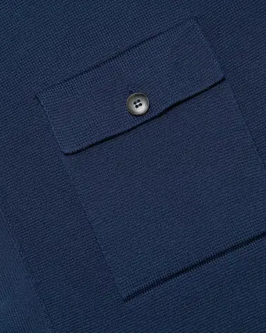 Canali Men's Cotton Knit Concealed-Placket Overshirt | Thumbnail 5 Canali Men's Cotton Knit Concealed-Placket Overshirt | Thumbnail 5