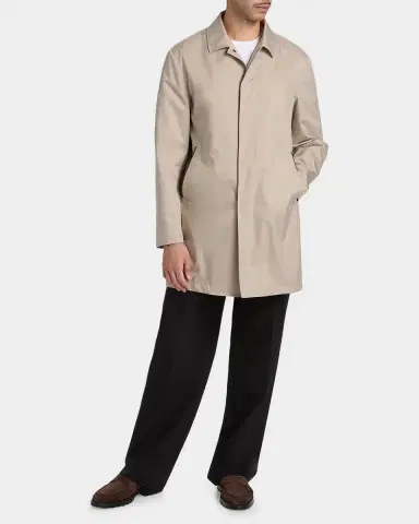Canali Men's Silk-Touch Water-Resistant Raincoat | Thumbnail 4 Canali Men's Silk-Touch Water-Resistant Raincoat | Thumbnail 4