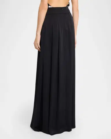 Ramy Brook Zella Pleated Satin Maxi Skirt | Thumbnail 2 Ramy Brook Zella Pleated Satin Maxi Skirt | Thumbnail 2