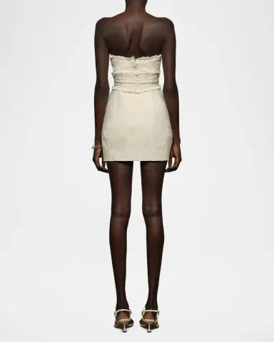 Et Ochs Elettra Strapless Fringe-Trim Mini Dress | Thumbnail 2 Et Ochs Elettra Strapless Fringe-Trim Mini Dress | Thumbnail 2